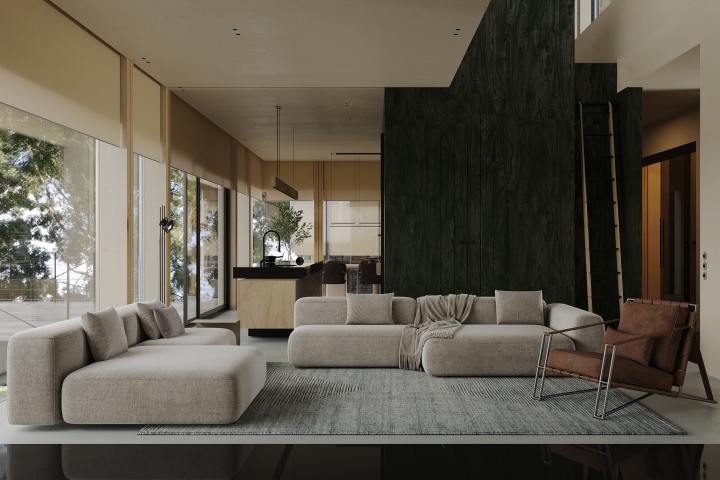Дизайн дома FOREST GRID INTERIOR от «ZROBIM architects»